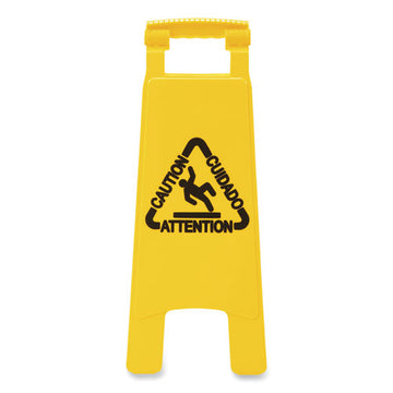 Boardwalk® Site Safety Wet Floor Sign, 2-sided, 10 X 2 X 26, Yellow freeshipping - TVN Wholesale